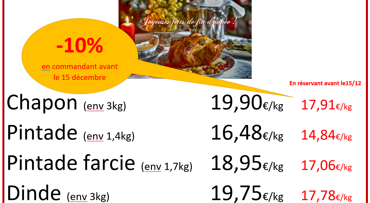 Menu de fêtes, à découvrir! Menu de fêtes, à découvrir!