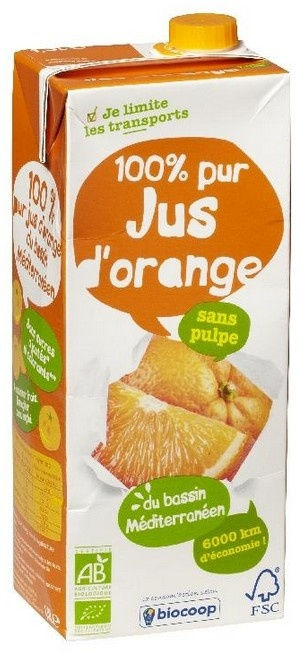Jus d'orange tétra 1,5L Jus d'orange tétra 1,5L